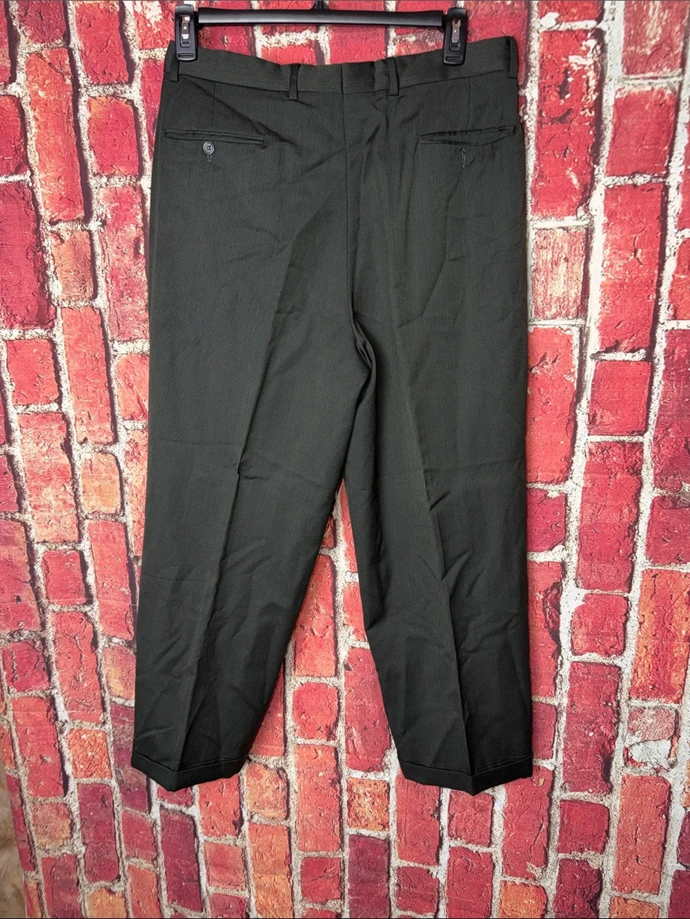 Men's Pleated Dress Pants - Black